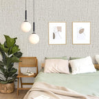 Grasscloth Peel and Stick Wallpaper Beige and Gray Contact Paper 15.7inch x - Image 3