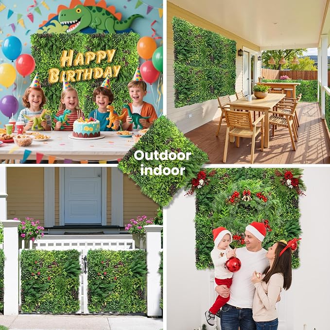 Artificial Grass Wall Roll 40"x120", 3D Green Grass Wall - Image 6