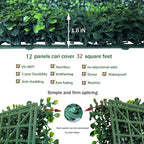 ODTORY Artificial Boxwood Hedge Wall Panels, 24 X 16 in 12P UV-Anti Faux - Image 3