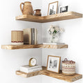 fuqing Floating Corner Shelves, Wall Shelf Set of 3, Shelves by Fuqing