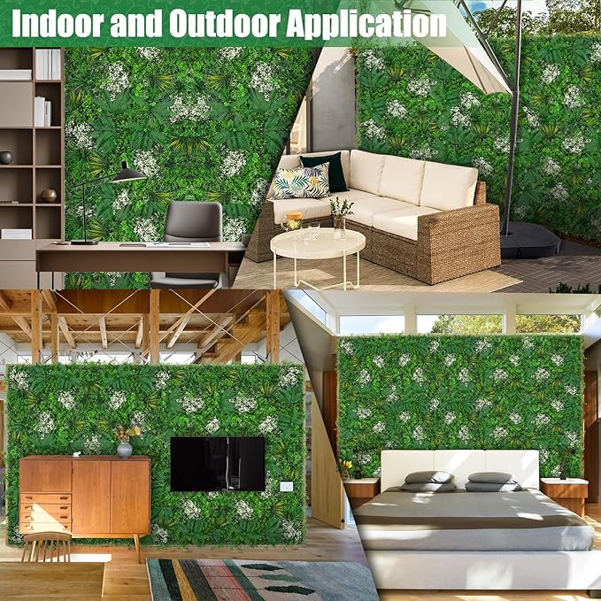 20"x20" Grass Wall Panels, Faux Green Wall Decor - Image 5