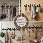Flying Bird Cast Iron Hooks Non Rusting Interior or Exterior Decorative Wall - Image 6