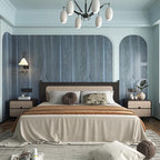 24"x197" Blue Wood Grain Contact Paper - Image 5