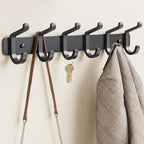 pickpiff Coat Rack Wall Mounted Heavy-Duty: Metal Coat Hanger 6 Hooks - Image 9
