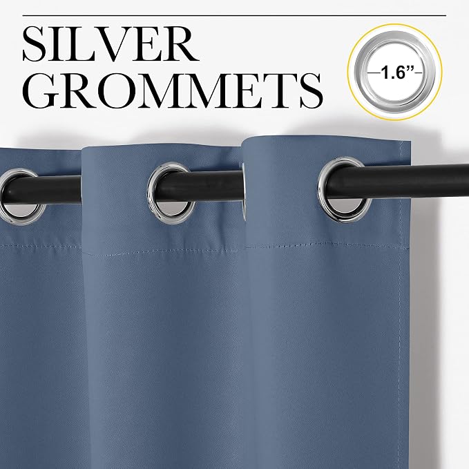 NICETOWN Closet Door Curtain, Noise Blocking Room Divider Curtain Screen - Image 4