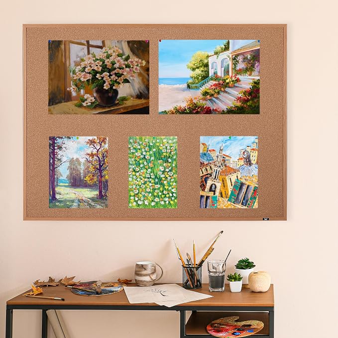 Mr. Pen- Cork Notice Board, 48 X 36 Inches, Cork Bulletin Board - Image 6