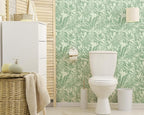 FLFK Tropical Leaf Peel and Stick Wallpaper 16" x 128" Green Wallpaper Modern - Image 5