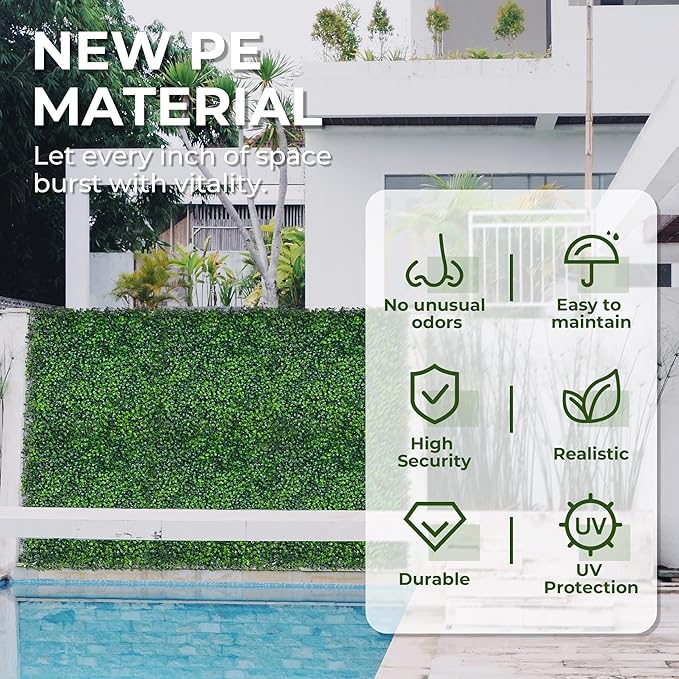 Artificial Ivy Privacy Fence Screen: 80"x 120" 4-Layer Leaf UV-Anti Faux - Image 4