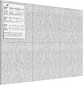 MaxGear Large Cork Board for Wall 36" x 24", Light Gray Bulletin Board by MaxGear