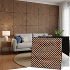 Mollywell Art Acoustic Wall Panels, 24x24 Inch 8 Pack, Wood Veneer, Sound by Mollywell