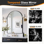 Delma Arched Bathroom Mirror, Living Room and Entryway - Image 4