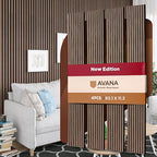 Avana Acoustic Wood Wall Panels – 93.2x11.25 Inch Panels – Fits 94x12 Layout – by AvanaHome