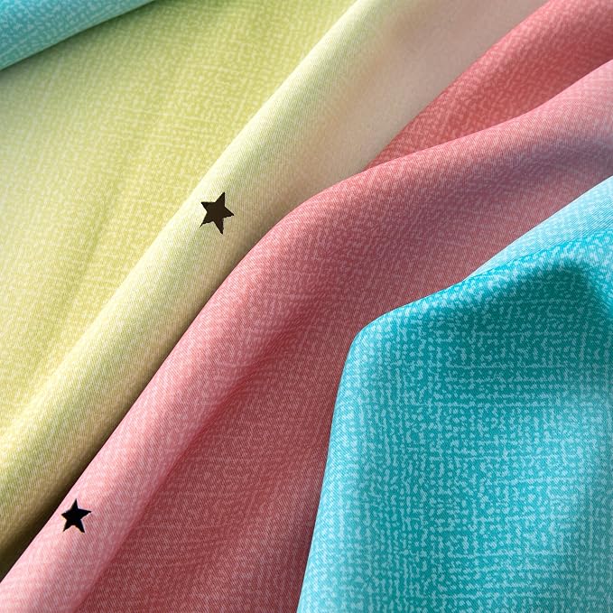 XiDi Curtains for Bedroom Decor, Rainbow Pink-Blue-34-45 - Image 7