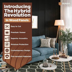 Avana Acoustic Wood Wall Panels – 93.2x11.25 Inch Panels – Fits 94x12 Layout – - Image 2
