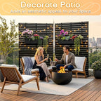 MTART Metal Privacy Screen 72" H x 47.2" Decorative Outdoor Privacy Screen - Image 6