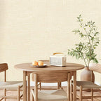 Amiya Grasscloth Cream Wallpaper 17.3"x120" Peel and Stick Beige Faux Fabric - Image 7