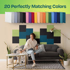 Acoustic Panels 12-Pack Soundproof Wall Panels 12"x12"x0.4" Decorative Sound - Image 4