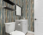 FLFK Vintage Wallpaper Peel and Stick Grey Wood Contact Paper Removable - Image 4