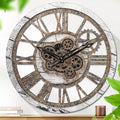 HOIBAI Wall Clock, 24 Inch Moving Gears Clock Large Wall Clock by HOIBAI
