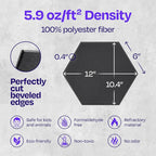 Acoustic Panels 12-Pack Soundproof Wall Panels 12"X10.4"X0.4" Sound Panels High - Image 6