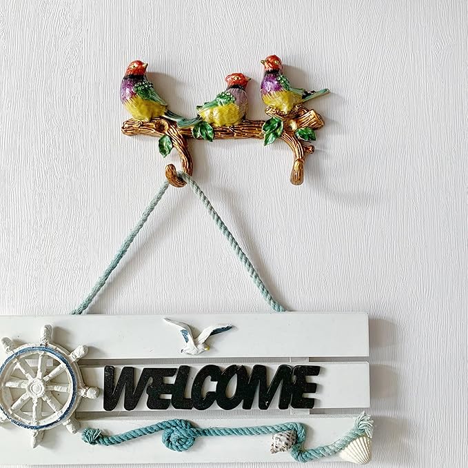 Vintage Bird Shaped Decorative Wall Hook Rack Hanger - Image 4