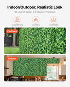 VEVOR Artificial Plant Wall, Each Panel 2 x 8 ft Artificial Boxwood Panels - Image 5