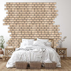 WoveN SounD Brick Acoustic Wall Panels, 16 Pack 16x12 Inch, PVC Wood Grain - Image 9