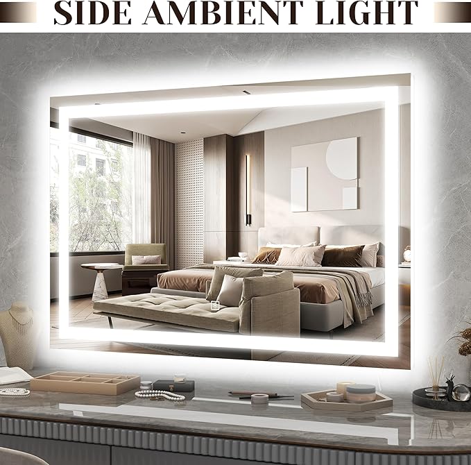 ROLOVE 31" x 22" Large Lighted Vanity Mirror - Image 3