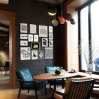 LANCHI95 16 PCS Black and White Home Decor, Eclectic Wall Art, Minimalist - Image 7