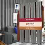 Avana Acoustic Wood Wall Panels – 93.2x11.25 Inch Panels – Fits 94x12 Layout – by AvanaHome