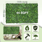 Artificial Green Boxwood Grass Wall Roll: 72"x128" UV Protected Ivy Privacy - Image 2