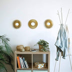 BONNYCO Gold Mirrors for Wall Pack of 3, Round Wall Mirrors Bedroom Room and - Image 5