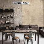 WADILE Beige Concrete Wallpaper 23.6 in * 708 in, Cement Contact Paper 3D Matte - Image 3