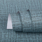 TANONE Blue Contact Paper Peel and Stick 15.8 in X 197 in, Grasscloth Wallpaper by TANONE