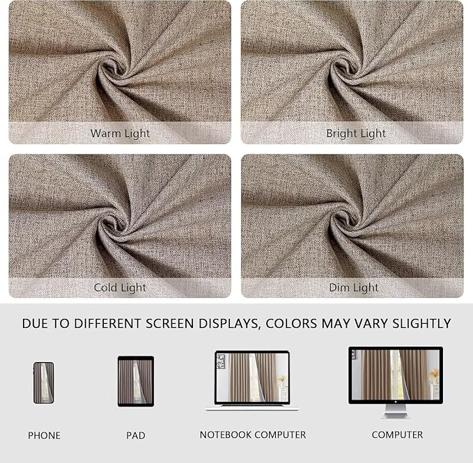 IGEMAEVE 100% Blackout Curtains 96 Inches Long - Image 5