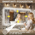 FENNIO Full Length Mirror with Lights, Free Standing Lighted Floor Mirror - Image 4