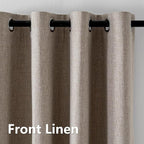 IGEMAEVE Linen Blackout Curtains 108 Inches Long - Image 6