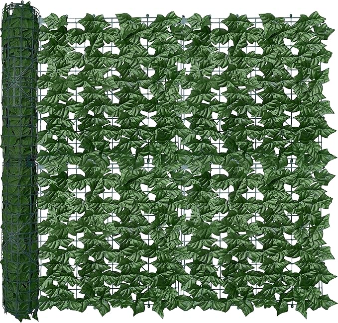 ODTORY Artificial Ivy Privacy Fence Wall Screen, 40X120 in UV-Anti Faux by ODTORYHOME
