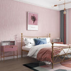 Haimin Grasscloth Wallpaper Textured 24in X 393in Fabric Contact Paper Pink - Image 2