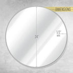 HBCY Creations Medium Round Mirror, Living Room and More, Modern Minimalist - Image 6