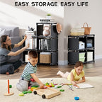 Mavivegue Bookshelf, 16 Cube Storage Organizer, Book Shelf Organizer, Tall - Image 9