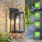 MAXvolador Outdoor Wall Sconce, Large Exterior Waterproof Wall Lantern Light - Image 4