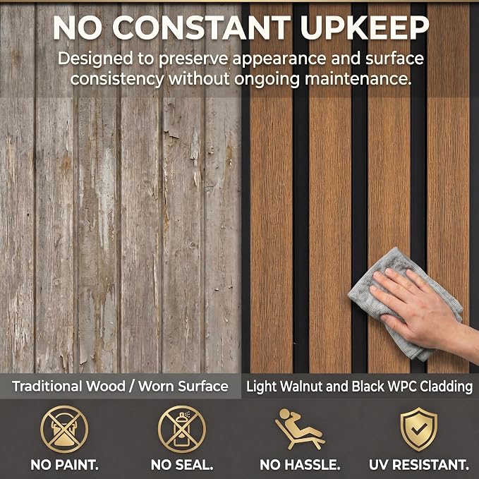 From Plain to Beautiful in Hours WPC Exterior Wall Slat Panels Waterproof - Image 7