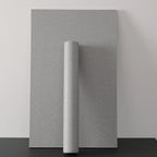 Haimin Fabric Wallpaper Textured Contact Paper Gray Grasscloth Wallpaper Peel - Image 9