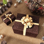 CRE8TIVE 8"x354" Glitter Wallpaper Dark Brown Peel and Stick Wallpaper Border - Image 7