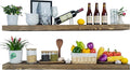 48 Inch Floating Shelves, 8-Inch Deep High-End Solid Wood Floating Shelves by xwne