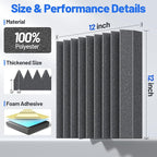 36 Pack Sound Proof Foam Panels - Image 6