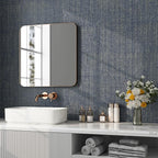 FunStick 24"x394" Removable Gold Dark Blue Textured Wallpaper Peel and Stick - Image 2