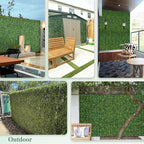 ODTORY Artificial Boxwood Roll Panels, Decorative Grass Wall Covering - Image 6
