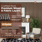 Avana Acoustic Wood Wall Panels – 93.2x11.25 Inch Panels – Fits 94x12 Layout – - Image 4